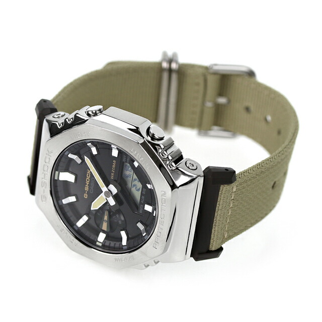 gショック ジーショック G-SHOCK クオーツ GM-2100C-5A アナログデジタル 2100シリーズ アナデジ ブラック 黒 カーキベージュ CASIO カシオ 腕時計 メンズ ブランド おしゃれ 防水 軽い プレゼント 男性 実用的