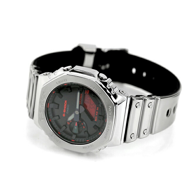 gショック ジーショック 2100 G-SHOCK FINE METALLIC SERIES ANALOG-DIGITAL 2100 Series クォーツ 電池式 GM-2100YRA-8A メンズ 腕時計 ブランド カシオ casio アナデジ ブラック 黒 おしゃれ 防水 プレゼント 男性 実用的