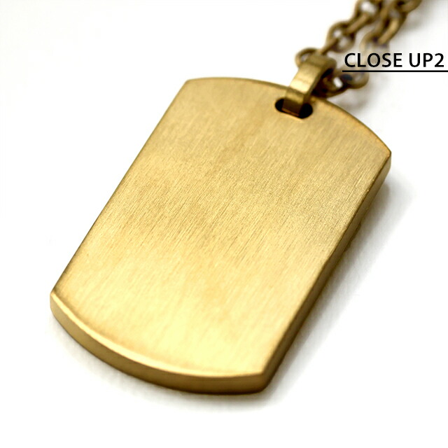 ポリス ネックレス メンズ ブランド POLICE IDENTITY プレート GN0041002 ゴールド アクセサリー