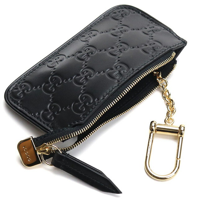 グッチ コインケース キーリング付 レディース GUCCI レザー イタリア 447964 ブラック 財布 小銭入れ 小さい ブランド 高級 おしゃれ プレゼント 実用的 かわいい