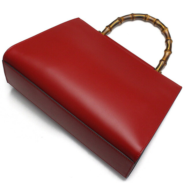 グッチ ハンドバッグ レディース ブランド GUCCI レザー 459076 レッド バッグ 軽量 小さめ 手提げ 高級 おしゃれ プレゼント 女性 実用的 かわいい