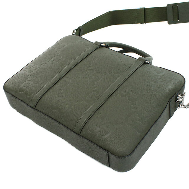 グッチ ブリーフケース メンズ GUCCI イタリア 658573 カーキ バッグ 軽量 A4 ノートpc ブランド 高級 おしゃれ プレゼント 男性 実用的 かっこいい