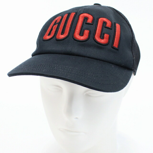 グッチ キャップ メンズ GUCCI コットン100% ポリエステル100% イタリア 701324 ブラック 小物 選べるモデル プレゼント 実用的