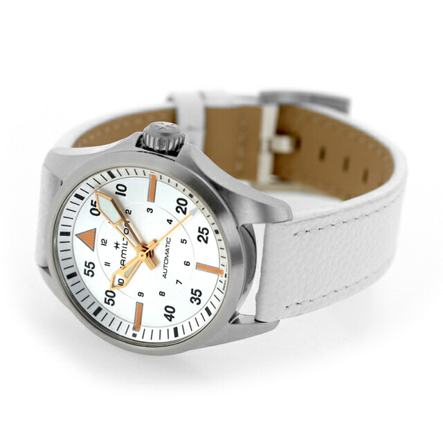 ハミルトン カーキ アビエーション カーキ パイロット オートマティック 36mm 自動巻き 腕時計 メンズ HAMILTON H76215850 アナログ シルバー ホワイト 白 スイス製 ブランド おしゃれ 防水 プレゼント 男性 実用的