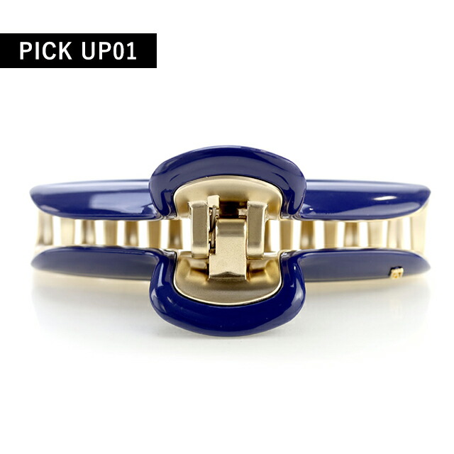 アレクサンドル ドゥ パリ ヘアクリップ レディース ブランド ALEXANDRE DE PARIS ヴァンドームLクリップ ICCL-12832-02-M5 MARINE ヘアアクセサリー