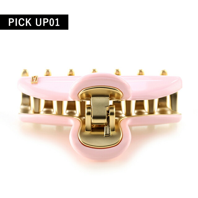 アレクサンドル ドゥ パリ ヘアクリップ レディース ブランド ALEXANDRE DE PARIS ヴァンドームMクリップ ICCM-15571-02-Q10 ROSE GLOSSY ヘアアクセサリー