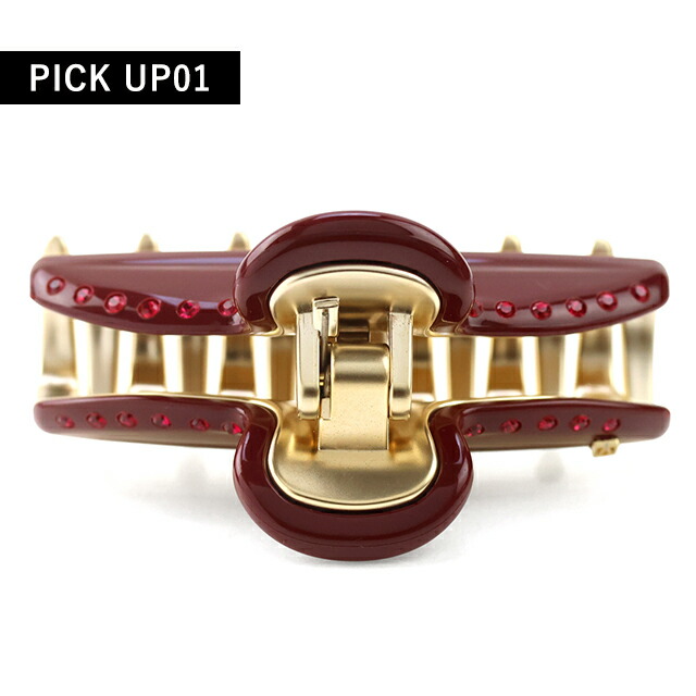 アレクサンドル ドゥ パリ ヘアクリップ レディース ブランド ALEXANDRE DE PARIS ヴァンドームMクリップ スワロフスキー ICCM-15571-03-B2 BORDEAUX ヘアアクセサリー