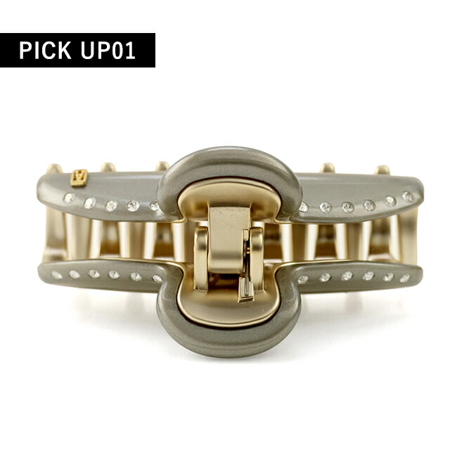 アレクサンドル ドゥ パリ ヘアクリップ レディース ブランド ALEXANDRE DE PARIS ヴァンドームMクリップ スワロフスキー ICCM-15571-03-G5 GRIS PAILLETE ヘアアクセサリー