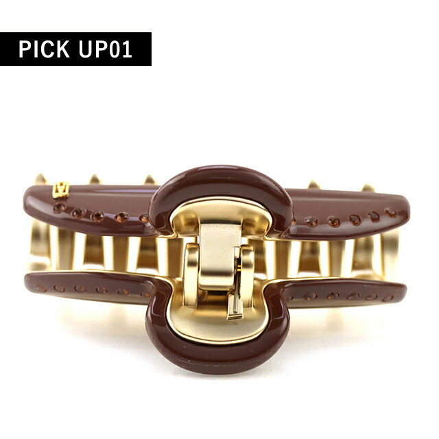 アレクサンドル ドゥ パリ ヘアクリップ レディース ブランド ALEXANDRE DE PARIS ヴァンドームMクリップ スワロフスキー ICCM-15571-03-H2 BRUN ヘアアクセサリー