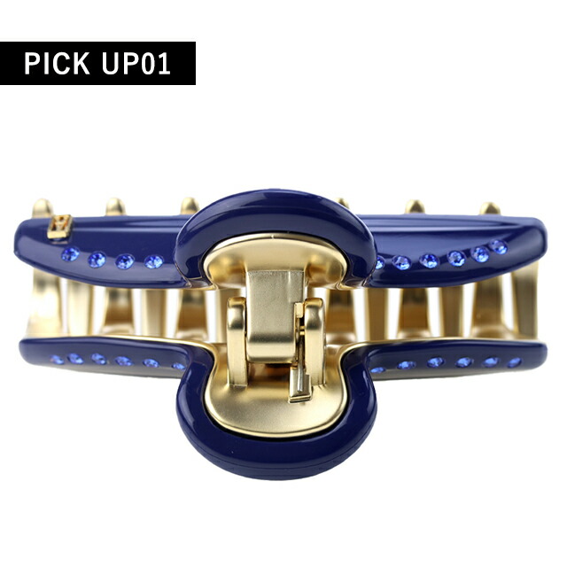 アレクサンドル ドゥ パリ ヘアクリップ レディース ブランド ALEXANDRE DE PARIS VENDOME M クリップ スワロフスキー ICCM-15571-03-M5 MARINE ヘアアクセサリー