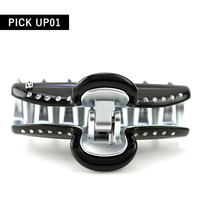 アレクサンドル ドゥ パリ ヘアクリップ レディース ブランド ALEXANDRE DE PARIS ヴァンドームMクリップ スワロフスキー ICCM-15571-03-N4 NOIR B ヘアアクセサリー