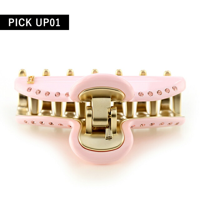 アレクサンドル ドゥ パリ ヘアクリップ レディース ブランド ALEXANDRE DE PARIS ヴァンドームMクリップ スワロフスキー ICCM-15571-03-Q10 ROSE GLOSSY ヘアアクセサリー
