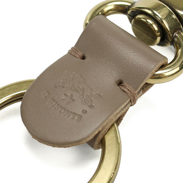 イル ビゾンテ キーリング ユニセックス ブランド IL BISONTE レザー イタリア SKH016 TORTORA グレー系 小物