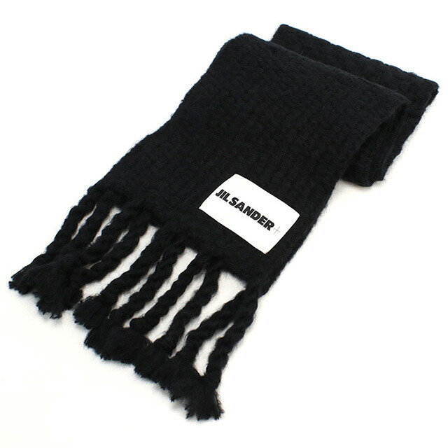 ジル サンダー マフラー レディース ブランド JIL SANDER イタリア J40ZZ0142 ブラック 小物