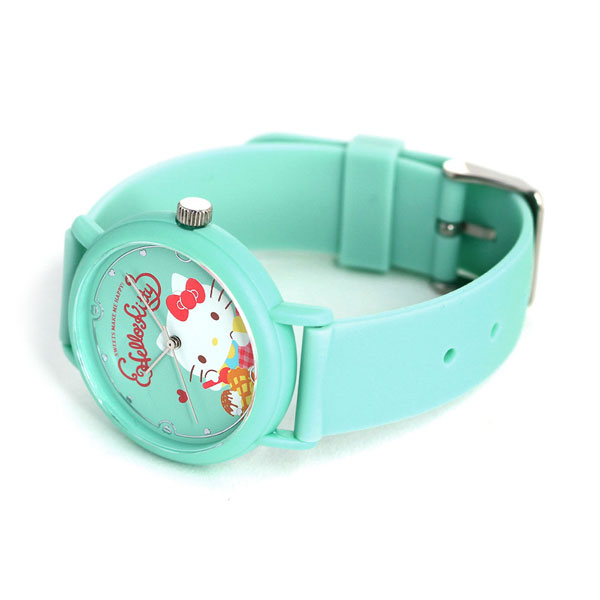 カオル ハローキティ スイーツ 38mm クオーツ KAORU003KG 香 ココナッツの香り 腕時計 レディース ミントグリーン KAORU ブランド おしゃれ 防水 かわいい プレゼント 女性 実用的