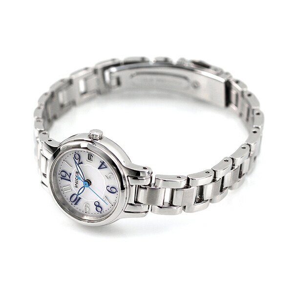 シチズン ウィッカ ソーラーテック フレッシャーズ 就活 受験 日付表示 腕時計 KH4-912-13 CITIZEN wicca シルバー ブランド おしゃれ 防水 軽い 華奢 かわいい プレゼント 女性 実用的