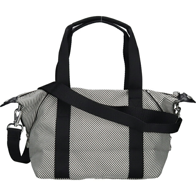 キプリング ボストンバッグ レディース ブランド Kipling アート ミニ PE+ ミニボストンバッグ 2WAY KI8028-4SY Diagonal Jacquard 黒 手提げ 高級 おしゃれ プレゼント 女性 実用的 かわいい
