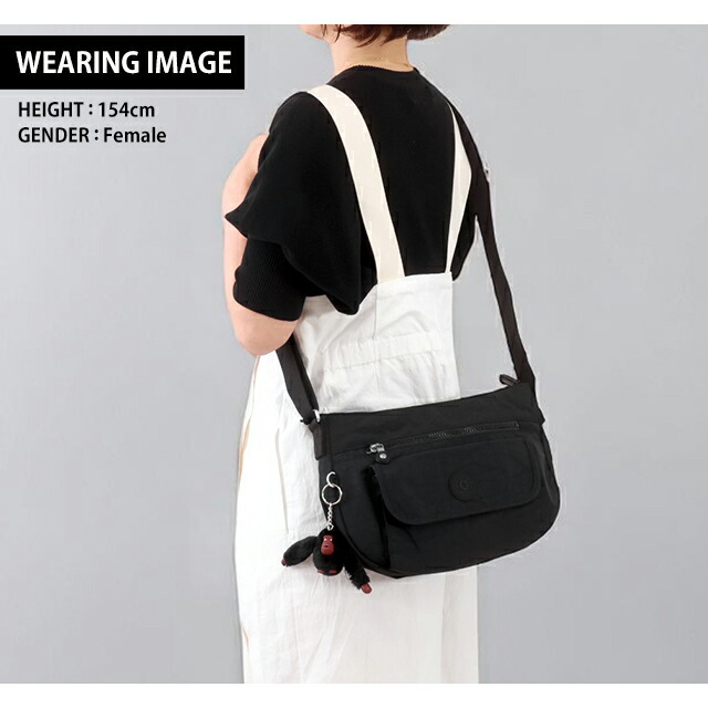 キプリング ショルダーバッグ レディース Kipling KI93900DH ブラックトナル 斜めがけ ブランド 高級 おしゃれ プレゼント 女性 実用的 かわいい