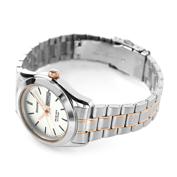 シチズン 腕時計 ソーラー メンズ 時計 KM1-237-91 CITIZEN レグノ シルバー ピンクゴールド ブランド おしゃれ 防水 プレゼント 男性 実用的