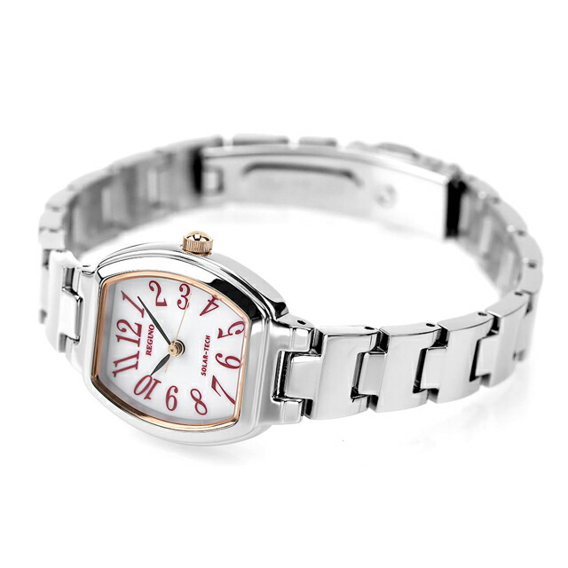 シチズン レグノ ソーラー レディース ブレスレット KP1-110-11 CITIZEN REGUNO 腕時計 ホワイト 時計 ブランド おしゃれ 防水 軽い 華奢 かわいい プレゼント 女性 実用的