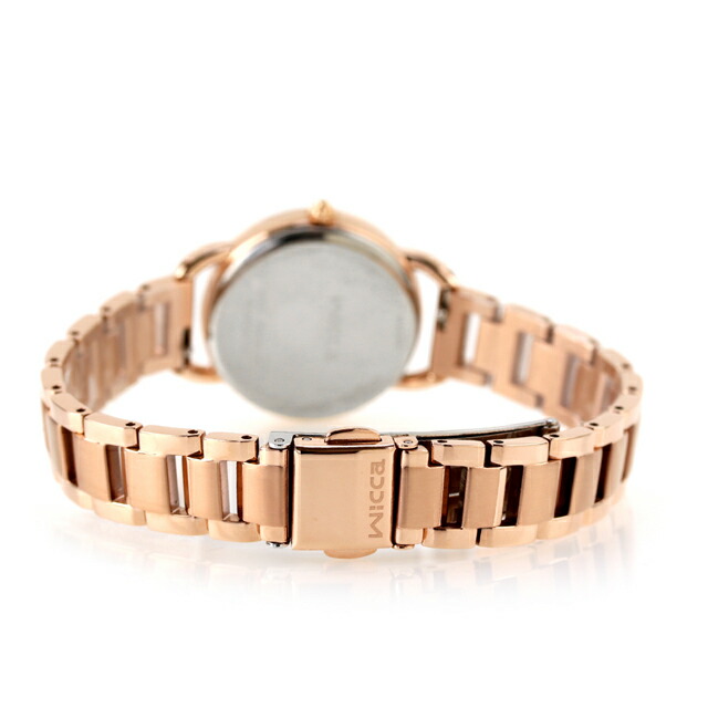 シチズン ウィッカ ベーシックモデル ソーラーテック 腕時計 レディース 替えベルト CITIZEN wicca KP6-065-11 アナログ ホワイト ピンクゴールド 白 ブランド おしゃれ 防水 軽い 華奢 かわいい プレゼント 女性 実用的