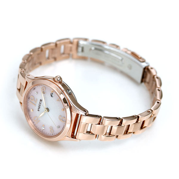 シチズン ウィッカ 電波ソーラー レディース 腕時計 ソーラー電波腕時計 ソーラー電波時計 ダイヤモンド KS1-261-91 CITIZEN wicca ピンクグラデーション 時計 ブランド おしゃれ 防水 軽い 華奢 かわいい プレゼント 女性 実用的