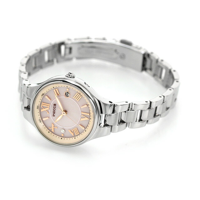 シチズン ウィッカ ソーラーテック電波時計 腕時計 ソーラー電波腕時計 ソーラー電波時計 レディース CITIZEN wicca KS1-813-91 アナログ ピンクラメ ブランド おしゃれ 防水 軽い 華奢 かわいい プレゼント 女性 実用的