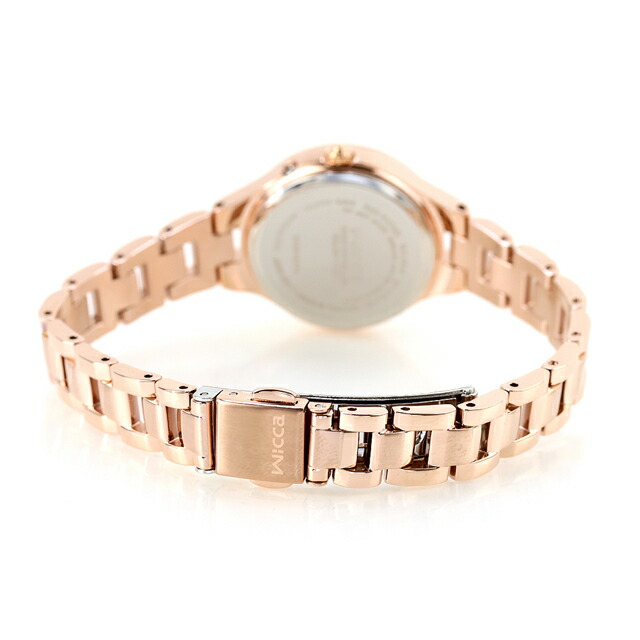 シチズン ウィッカ 夏限定モデル ソーラーテック電波時計 腕時計 ブランド レディース 数量限定 電波ソーラー CITIZEN wicca KS1-864-93 アナログ シェル ピンクゴールド おしゃれ 防水 軽い 華奢 かわいい プレゼント 女性 実用的