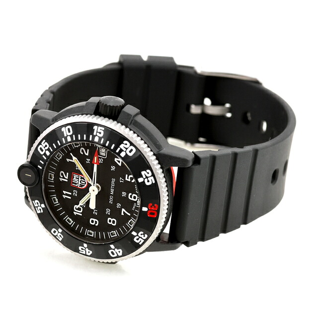 ルミノックス オリジナル ネイビーシールズ 3000シリーズ クォーツ 電池式 腕時計 ブランド メンズ LUMINOX XS.3001.H.SET アナログ ブラック 黒 スイス製 おしゃれ 防水 文字盤 大きい プレゼント 男性 実用的