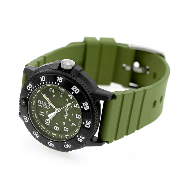 ルミノックス オリジナル ネイビー シールズ 3000 エボ シリーズ クオーツ 腕時計 メンズ LUMINOX 3013.EVO.S アナログ オリーブグリーン スイス製 ブランド おしゃれ 防水 文字盤 大きい プレゼント 男性 実用的