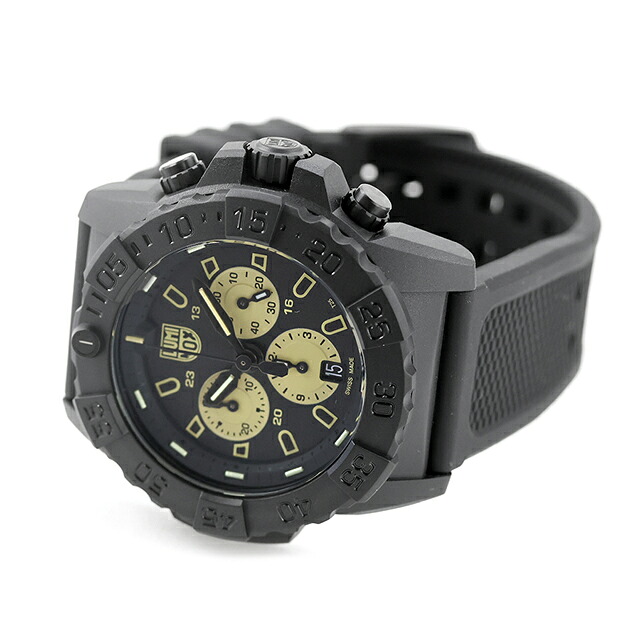 ルミノックス ネイビーシールズ クォーツ 電池式 腕時計 ブランド メンズ クロノグラフ LUMINOX 3587 アナログ ブラック 黒 スイス製 おしゃれ 防水 文字盤 大きい プレゼント 男性 実用的