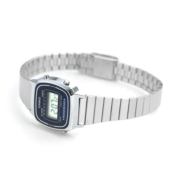カシオ チープカシオ CASIO クォーツ 電池式 LA670WA-2 カシオコレクション スタンダード 海外モデル レディース チプカシ 腕時計 ブランド カシオ casio デジタル ネイビー おしゃれ 防水 軽い 華奢 かわいい プレゼント 女性 実用的 学生 受験生 受験用 試験用 受験対応