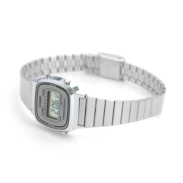 カシオ チープカシオ CASIO クォーツ 電池式 LA670WA-7 カシオコレクション スタンダード 海外モデル レディース チプカシ 腕時計 ブランド カシオ casio デジタル シルバー おしゃれ 防水 軽い 華奢 かわいい プレゼント 女性 実用的 学生 受験生 受験用 試験用 受験対応