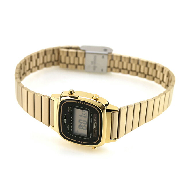 カシオ チープカシオ CASIO クォーツ 電池式 LA670WGA-1 クラシック レディース チプカシ 腕時計 ブランド カシオ casio デジタル ブラック ゴールド 黒 おしゃれ 防水 軽い 華奢 かわいい プレゼント 女性 実用的 学生 受験生 受験用 試験用 受験対応