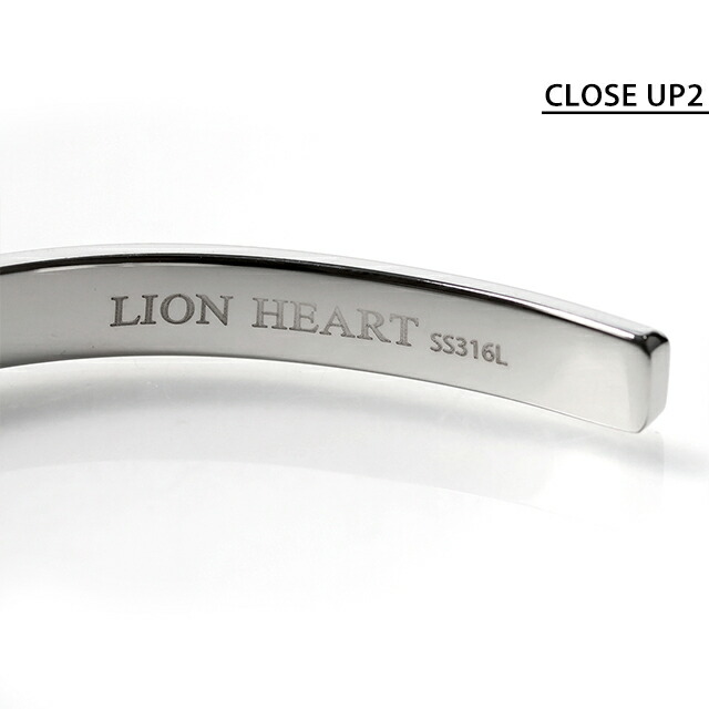 ライオンハート バングル メンズ ブランド LION HEART ステンレススチール LHMB003NS シルバー アクセサリー