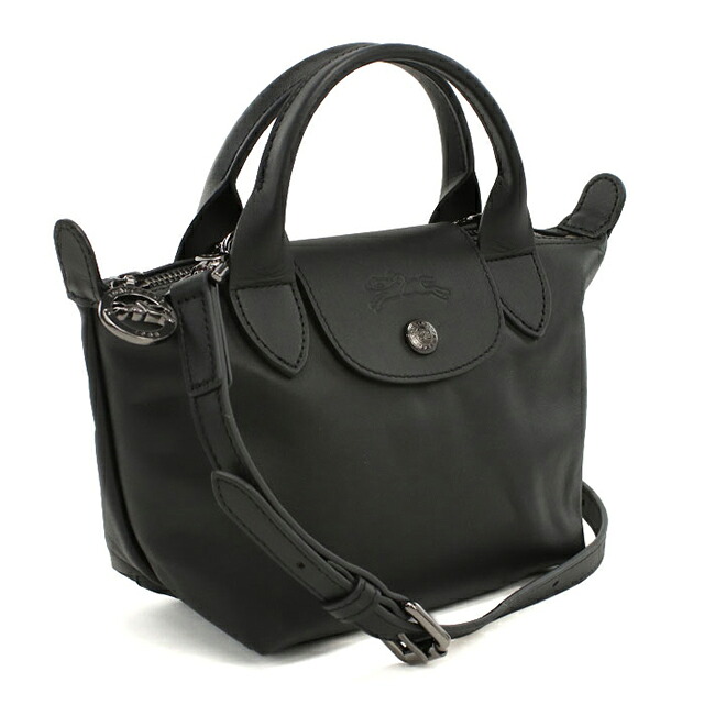 ロンシャン ハンドバッグ レディース ブランド Longchamp 2WAY レザー 1500 ブラック 軽量 小さめ 手提げ 高級 おしゃれ プレゼント 女性 実用的 かわいい