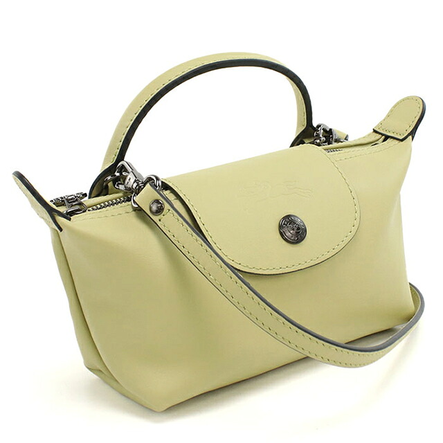 ロンシャン ハンドバッグ レディース ブランド Longchamp 2WAY レザー 34205 イエロー 軽量 小さめ 手提げ 高級 おしゃれ プレゼント 女性 実用的 かわいい