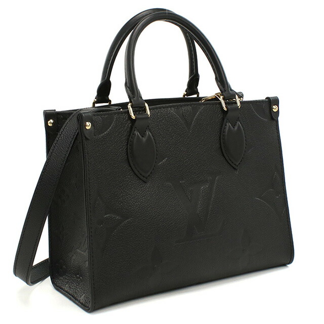 ルイヴィトン トートバッグ レディース ブランド LOUIS VUITTON アンプラント オンザゴー PM M45653 ブラック バッグ 軽量 手提げ 高級 おしゃれ プレゼント 女性 実用的 かわいい