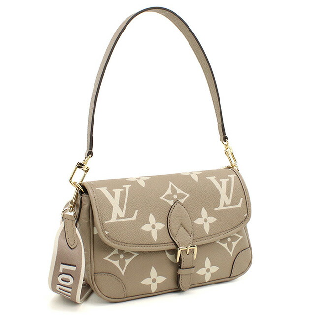 ルイヴィトン ショルダーバッグ レディース ブランド LOUIS VUITTON バイカラーモノグラム・アンプラント ディアヌ M46583 ベージュ バッグ 斜めがけ 高級 おしゃれ プレゼント 女性 実用的 かわいい