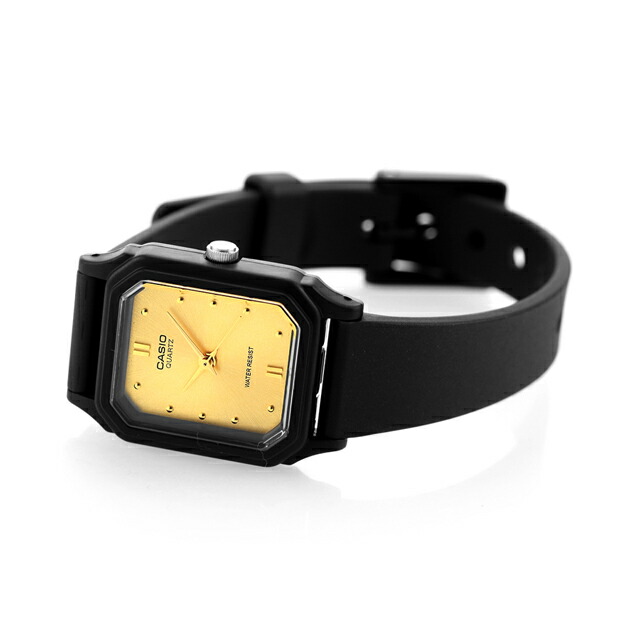 カシオ 腕時計 シンプル チープカシオ レディース 海外モデル ゴールド ブラック CASIO LQ-142E-9ADF チプカシ 時計 ブランド おしゃれ アナログ 防水 小さい 軽い かわいい プレゼント 女性 実用的 学生 受験生 受験用 試験用 受験対応