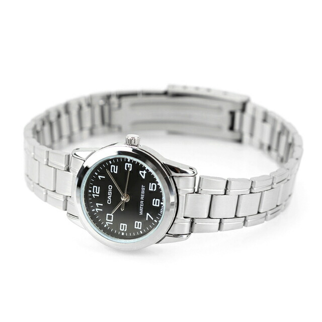 カシオ チープカシオ CASIO クォーツ 電池式 LTP-V001D-1B スタンダード 海外モデル レディース チプカシ 腕時計 シンプル ブランド カシオ casio アナログ ブラック 黒 おしゃれ 防水 軽い 華奢 かわいい プレゼント 女性 実用的 学生 受験生 受験用 試験用 受験対応