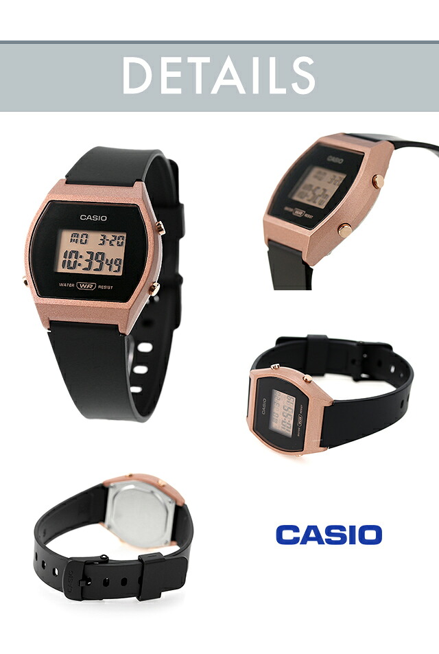 CASIO カシオ クオーツ LW-204 チプカシ ユニセックス チープカシオ 腕時計 カシオ casio デジタル ピンクゴールド ブラック ライトピンクベージュ 黒 ブランド おしゃれ 防水 小さい 軽い かわいい プレゼント 実用的 学生 受験生 受験用 試験用 受験対応 選べるモデル