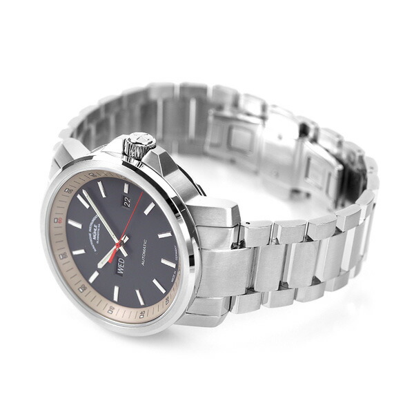 ミューレ・グラスヒュッテ 42.4mm ドイツ製 自動巻き メンズ 腕時計 M1-25-34-MB Muhle Glashutte グレー ブランド おしゃれ 防水 プレゼント 男性 実用的