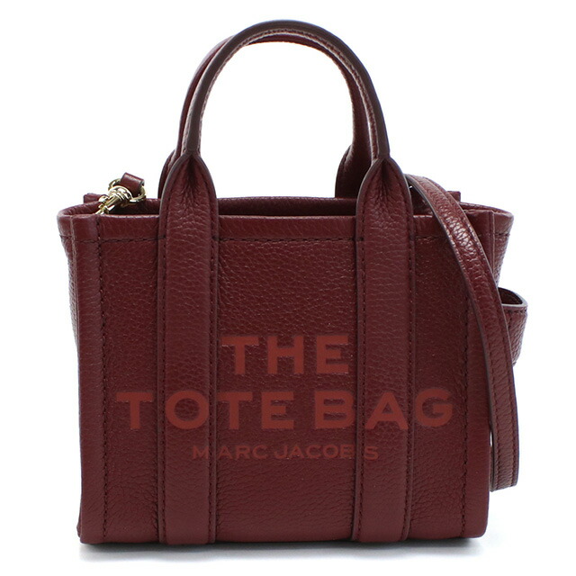 マーク・ジェイコブス トートバッグ レディース MARC JACOBS THE MICRO TOTE レザー ベトナム H053L01RE22 CHERRY ボルドー系 バッグ 軽量 手提げ ブランド 高級 おしゃれ プレゼント 女性 実用的 かわいい