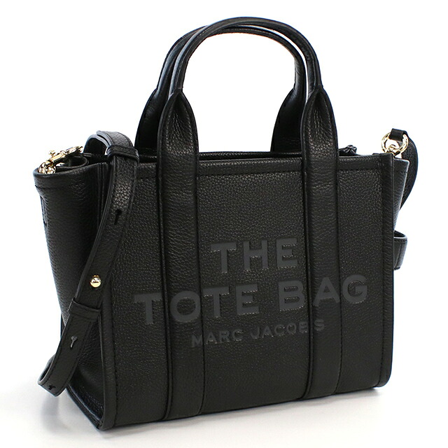 マークジェイコブス トートバッグ レディース ブランド MARC JACOBS MINI TRAVELER TOTE 2WAY レザー H009L01SP21 ブラック 軽量 手提げ 高級 おしゃれ プレゼント 女性 実用的 かわいい