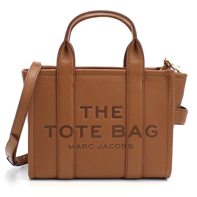 マークジェイコブス トートバッグ レディース ブランド MARC JACOBS MINI TRAVELER TOTE 2WAY レザー H009L01SP21 ブラウン 軽量 手提げ 高級 おしゃれ プレゼント 女性 実用的 かわいい