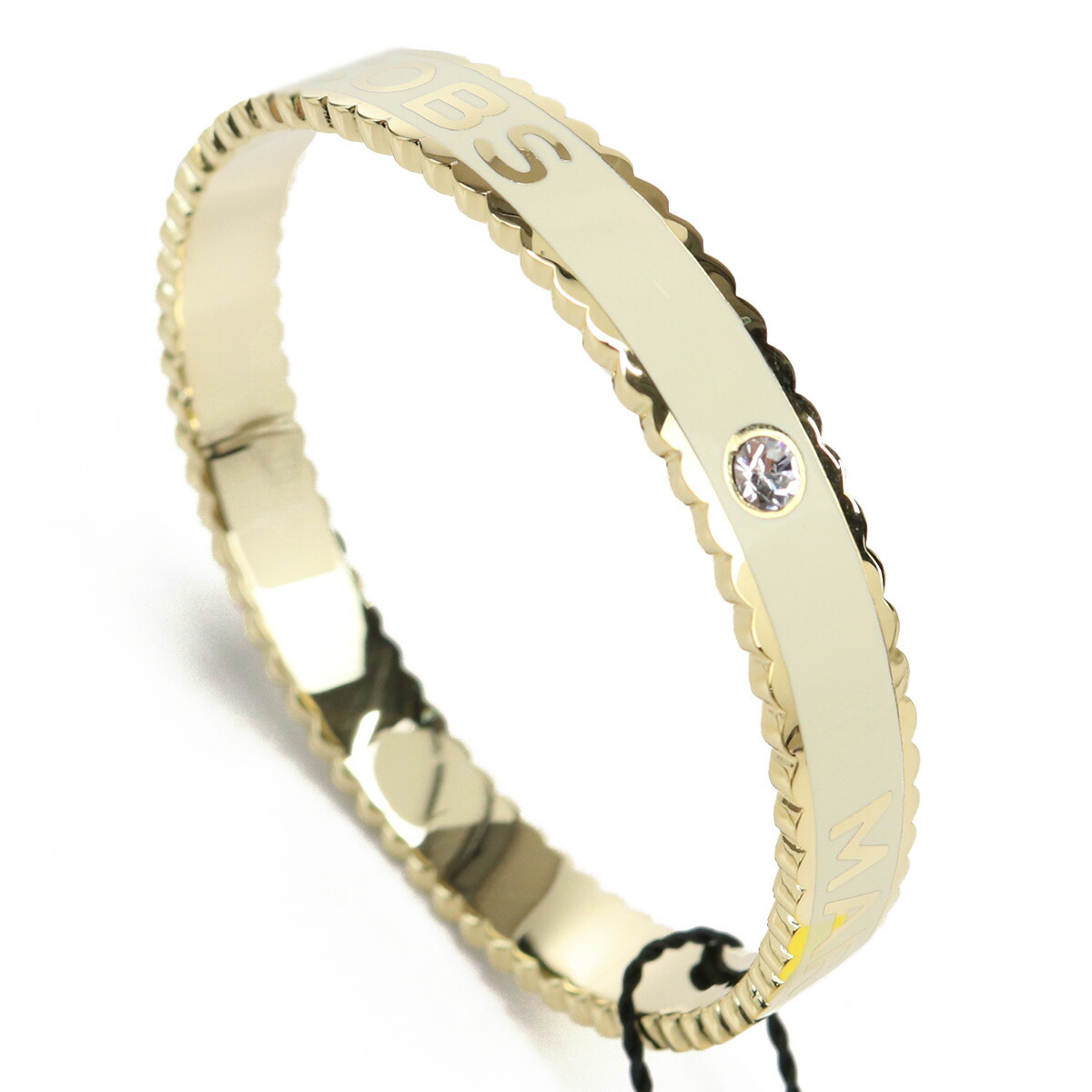 マーク・ジェイコブス バングル レディース MARC JACOBS メタル J105MT7PF22 CREAM-GOLD ホワイト系 ジュエリーアクセサリー