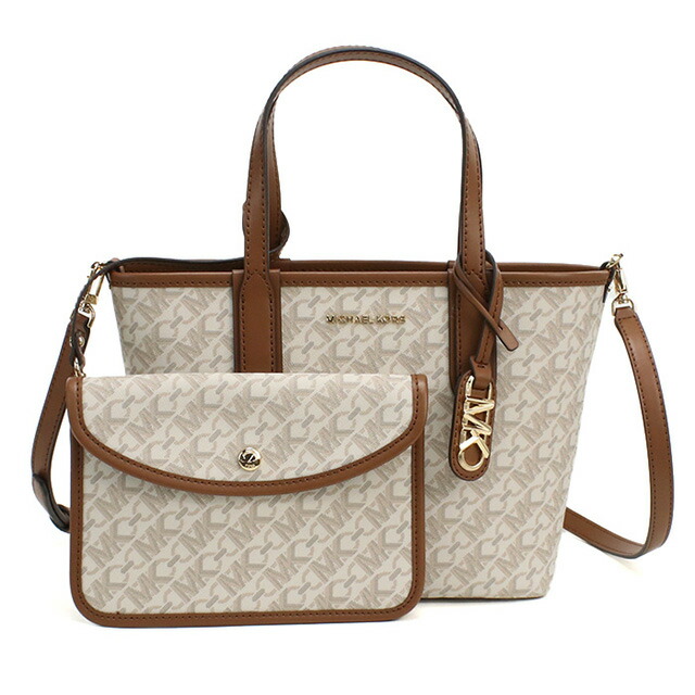 マイケル・コース トートバッグ レディース ブランド MICHAEL KORS ELIZA カンボジア 30R4GZAT0B VANILLA-LUGG ホワイト系 バッグ 軽量 手提げ 高級 おしゃれ プレゼント 女性 実用的 かわいい