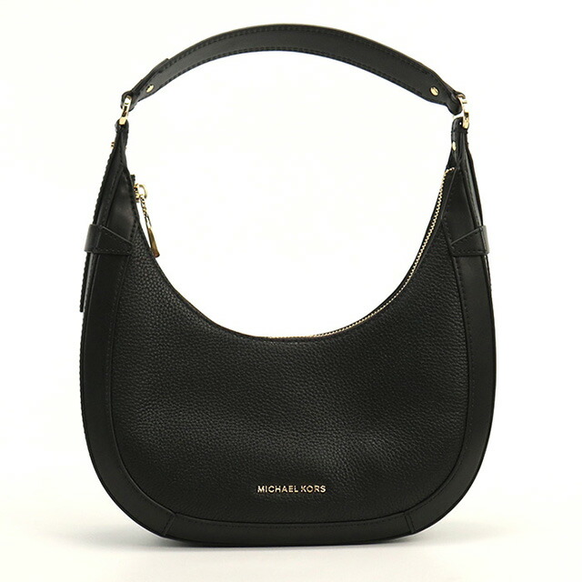 マイケル・コース ショルダーバッグ セミショルダー レディース MICHAEL KORS PRESTON レザー バングラデシュ 30S4G0PL5L BLACK ブラック バッグ 斜めがけ ブランド 高級 おしゃれ プレゼント 女性 実用的 かわいい