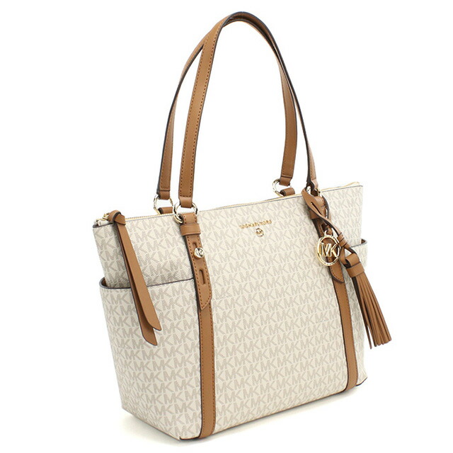 マイケルコース トートバッグ レディース ブランド MICHAEL KORS SULLIVAN 30T0GNXT2B ホワイト バッグ 軽量 手提げ 高級 おしゃれ プレゼント 女性 実用的 かわいい